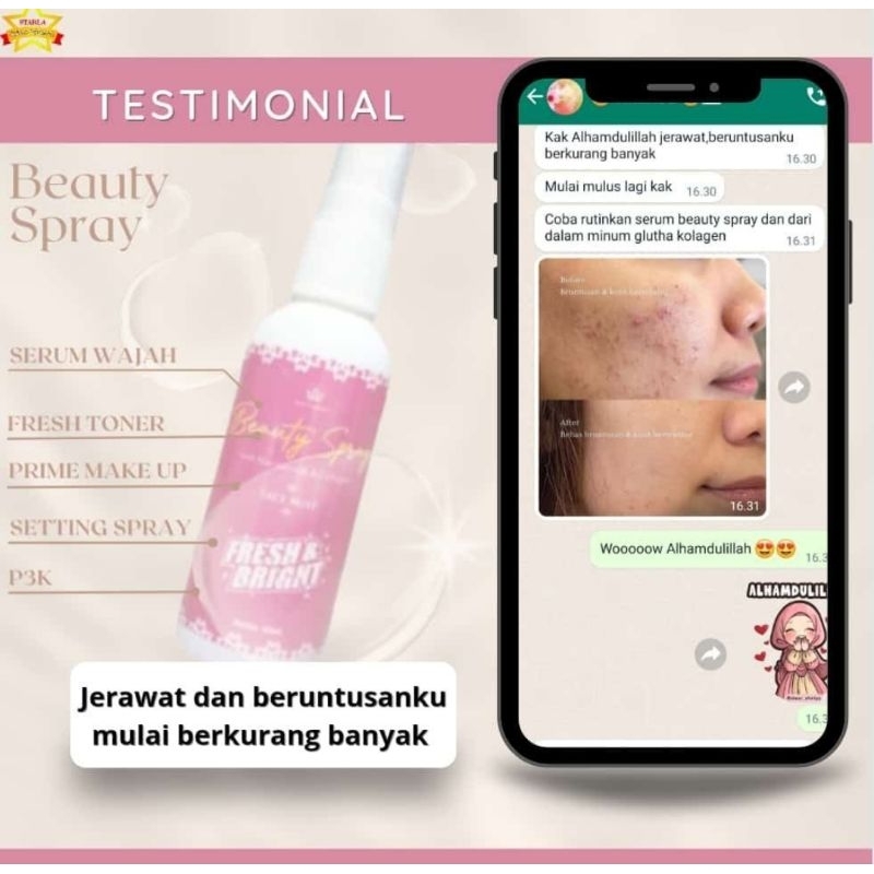 Beauty Face Mist Serum Setting Spray