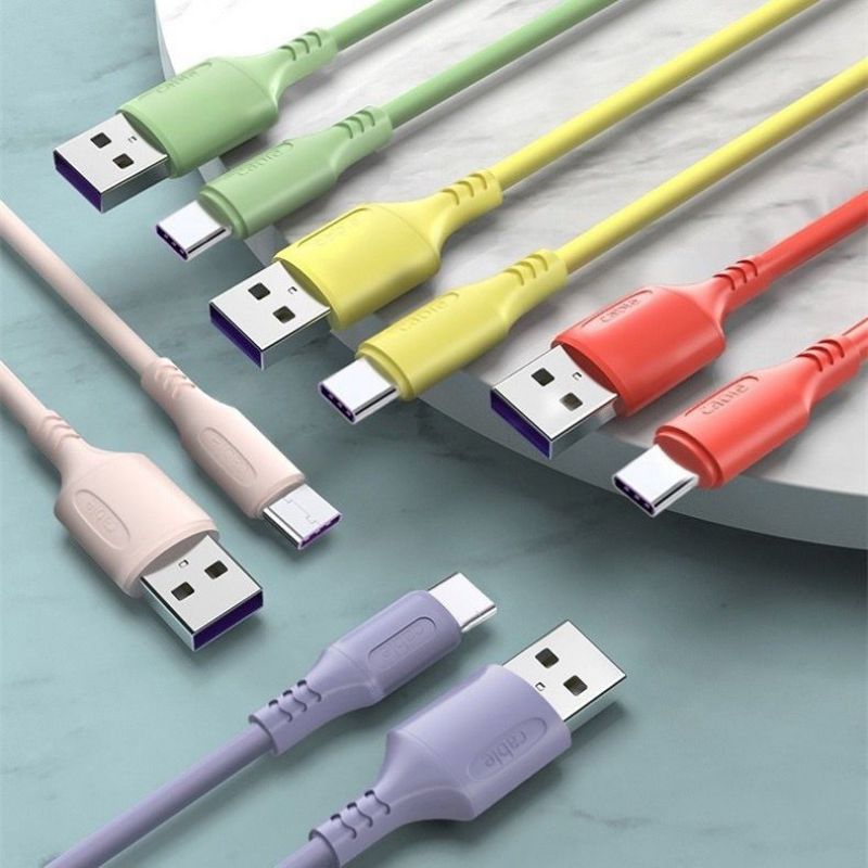 KABEL DATA MACARON TYPEC - MICRO USB/ KABEL DATA MACARAON FAST CHARGING / Kabel Casan