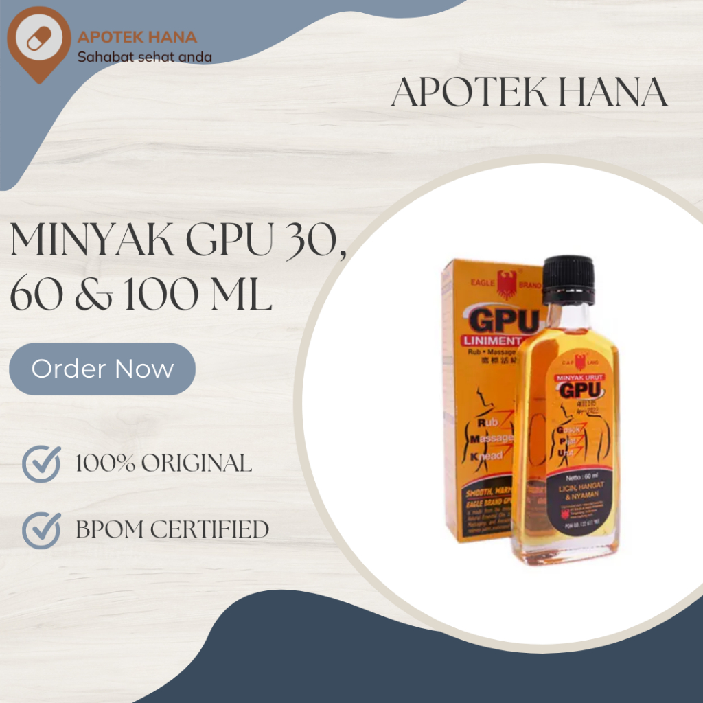 Minyak GPU Cap Lang 30 60 & 100 mL