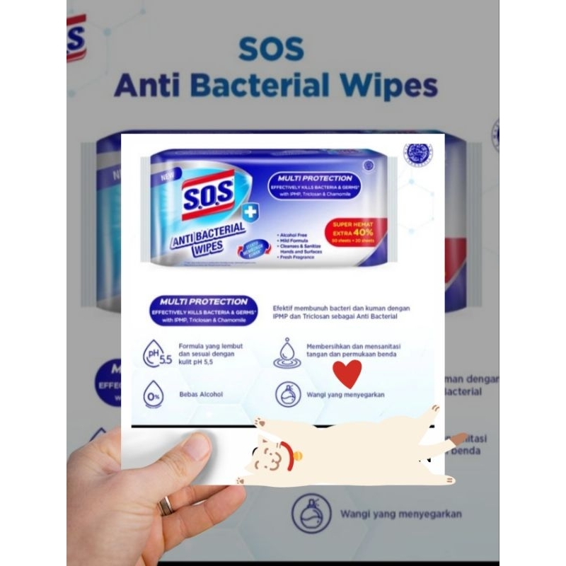 S.O.S WIPES 10'S