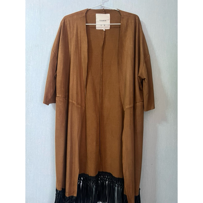PULL&BEAR - Long Brown Outerwear