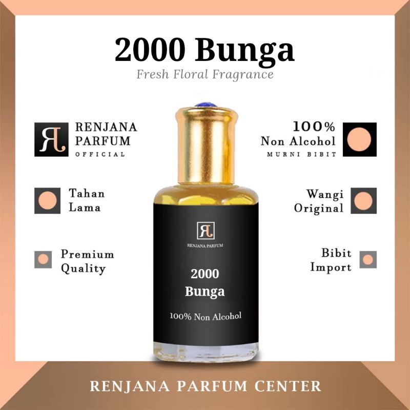 Parfum Minyak Wangi 2000 BUNGA - Non Alkohol