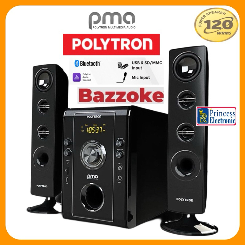 Speaker Polytron PMA 9526 model Tower Bluetooth karaoke