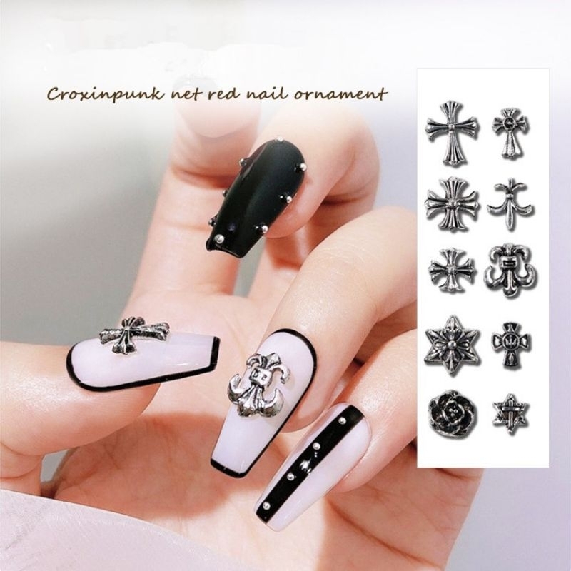 1pcs nail charm gothic style y2k 10model