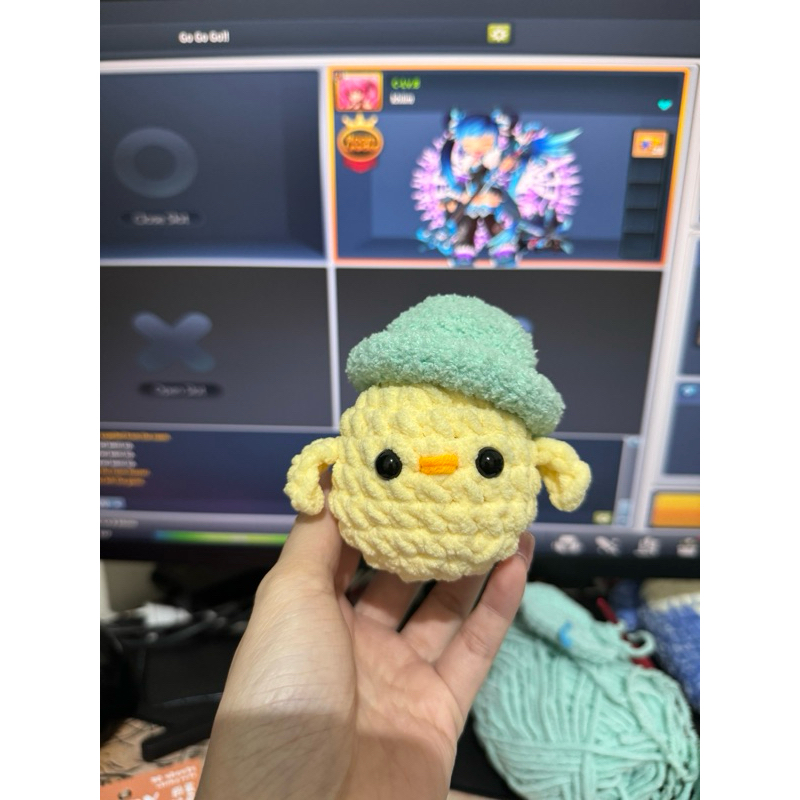boneka rajut ayam custom