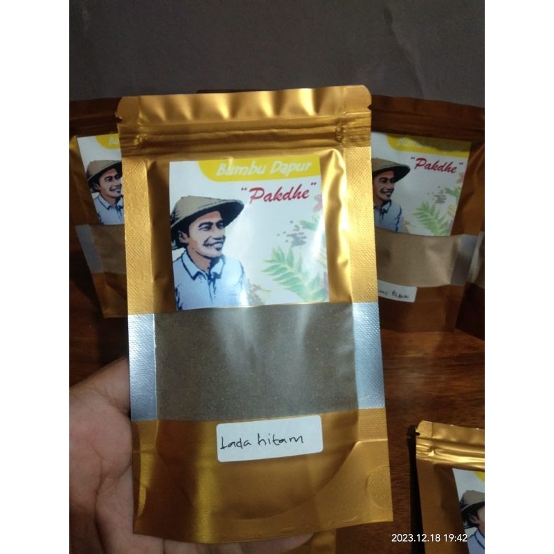Lada hitam bubuk pedas