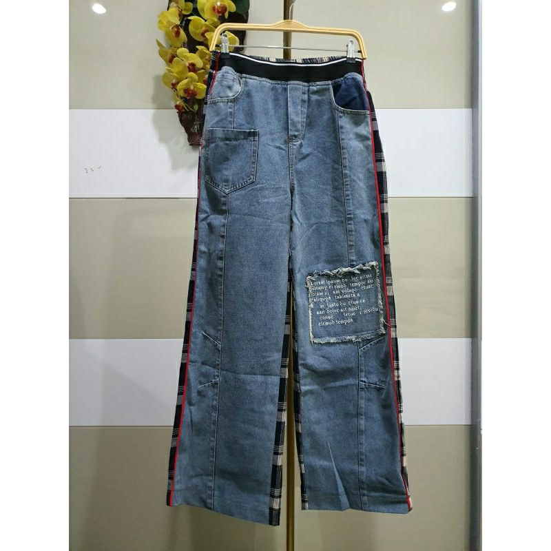 CELANA DENIM MIX FLANEL