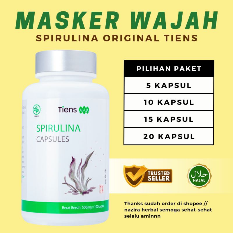 [ COD ] Masker Spirulina Original Ready Perpaket