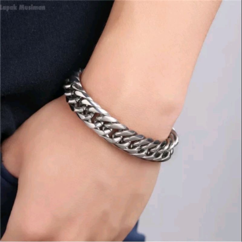 Gelang titanium pria original