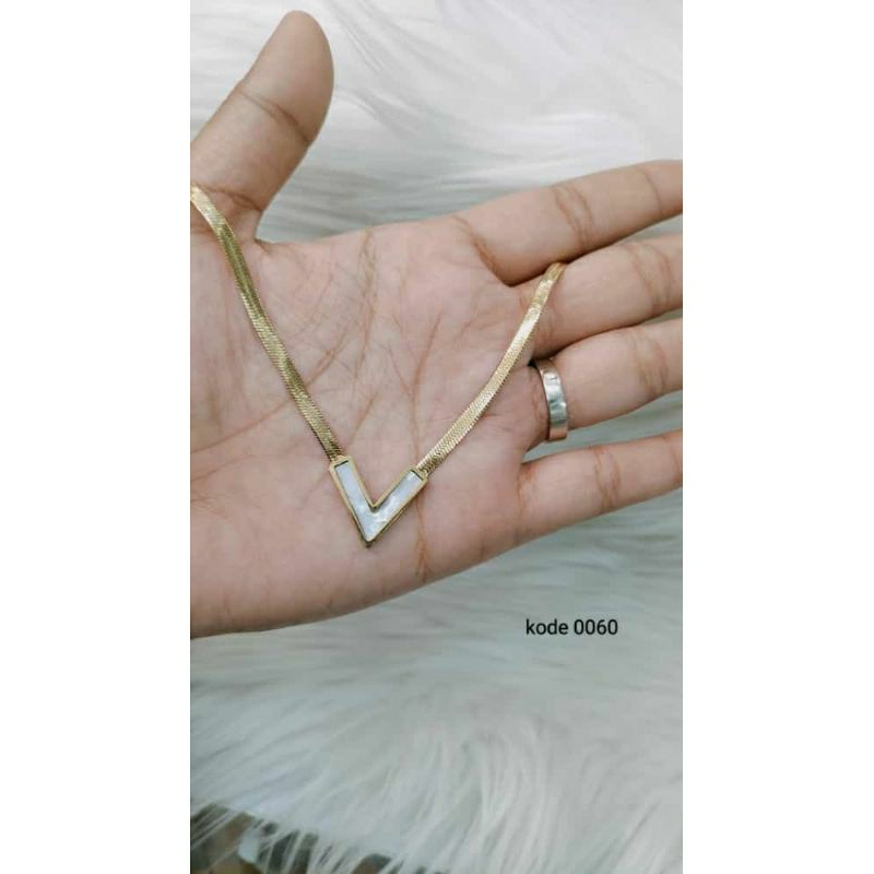 kalung pipih titanium
