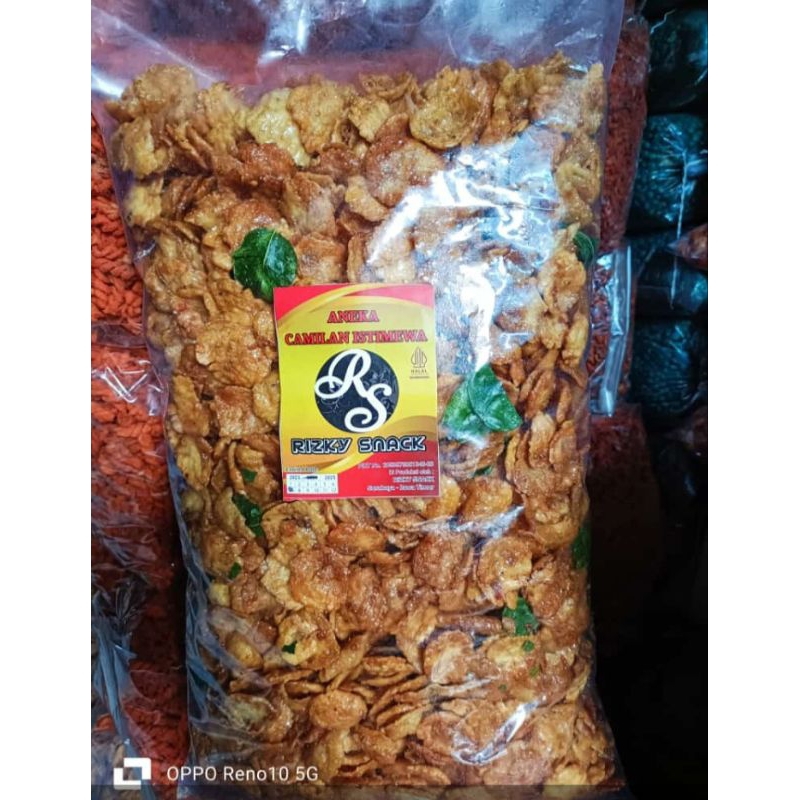 Emping super pedas daun jeruk