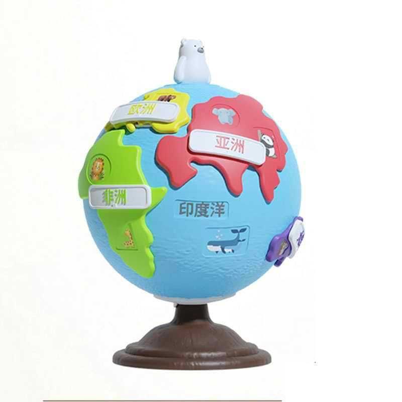 Puzzle Globe 15Cm Diameter Multi Mainan Globe Edukasi -