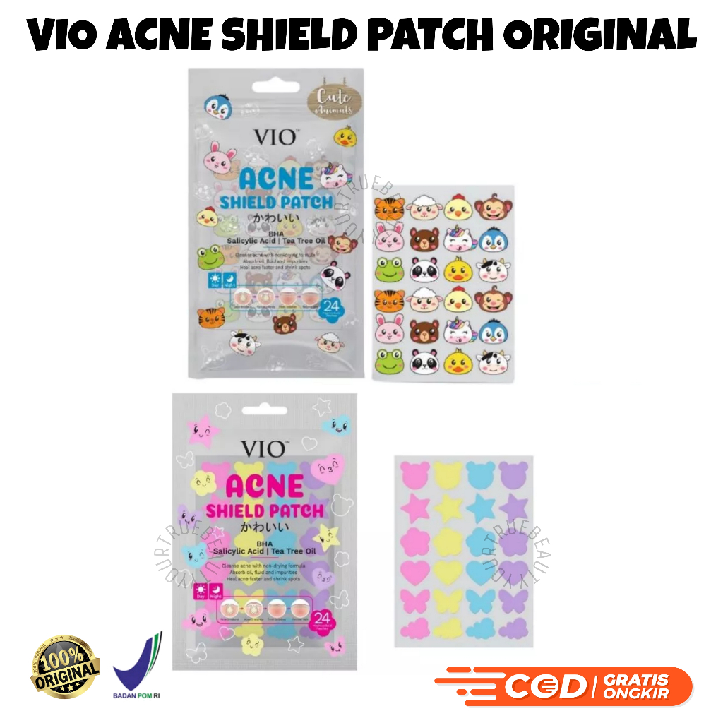 Vio Acne Shield Breathable Patch Lucu Viral - 24 Patch