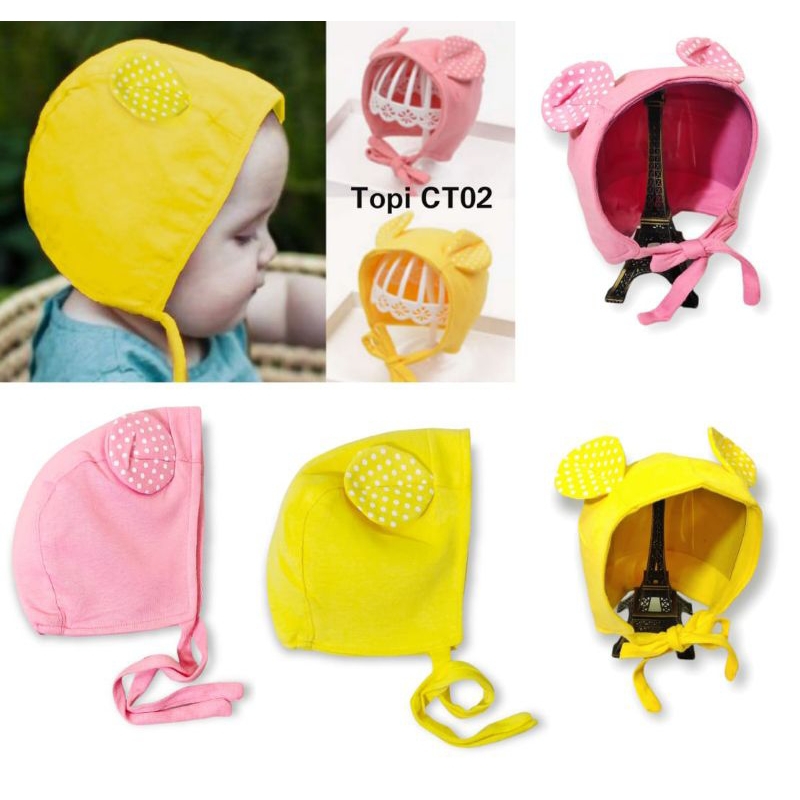 Topi Bonnet Mickey Ears Polka
