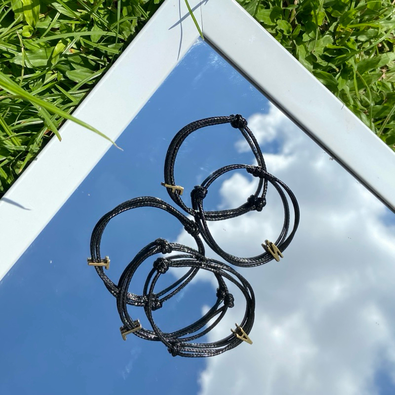 Initial Drawstring Bracelet | Gelang serut inisial