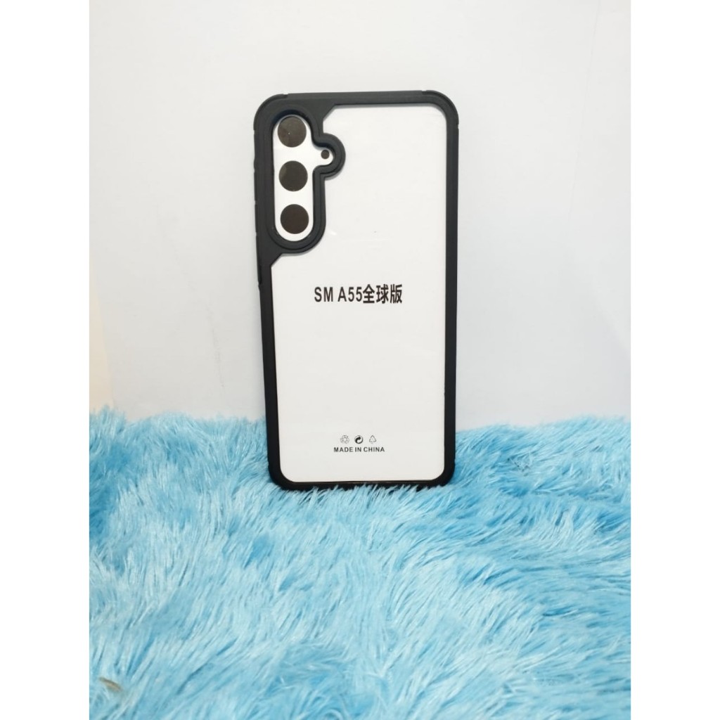 Softcase 2in1 Samsung a55 Casing Transparan Protect Camera