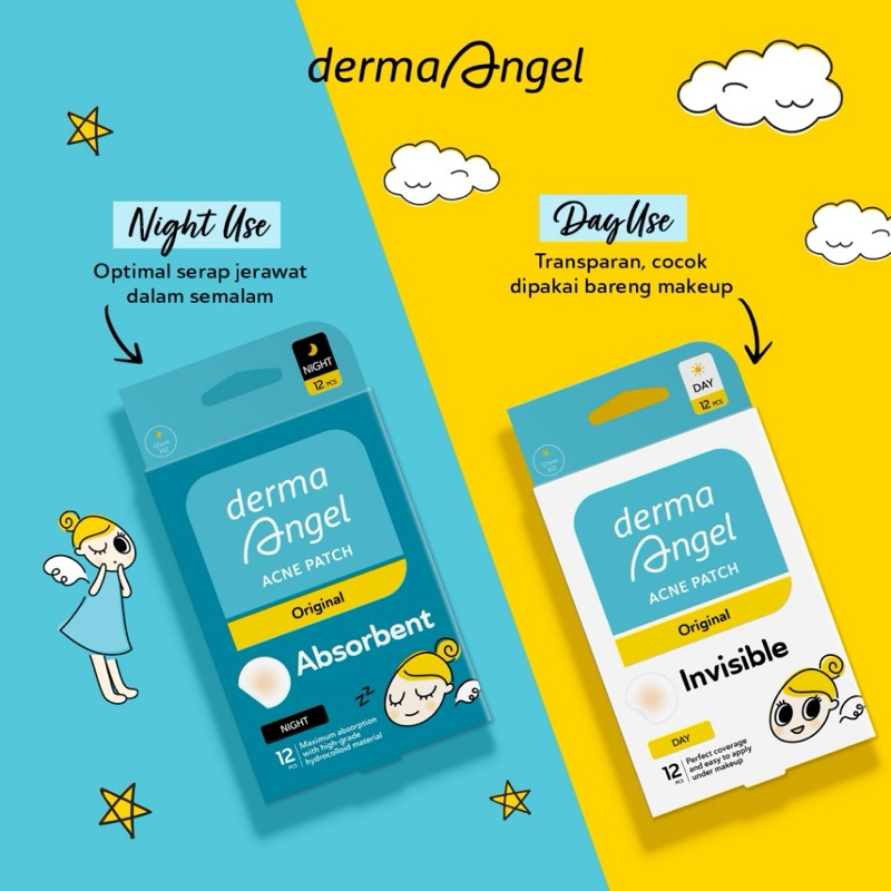 Derma Angel Acne Patch Day / Night 12 pcs