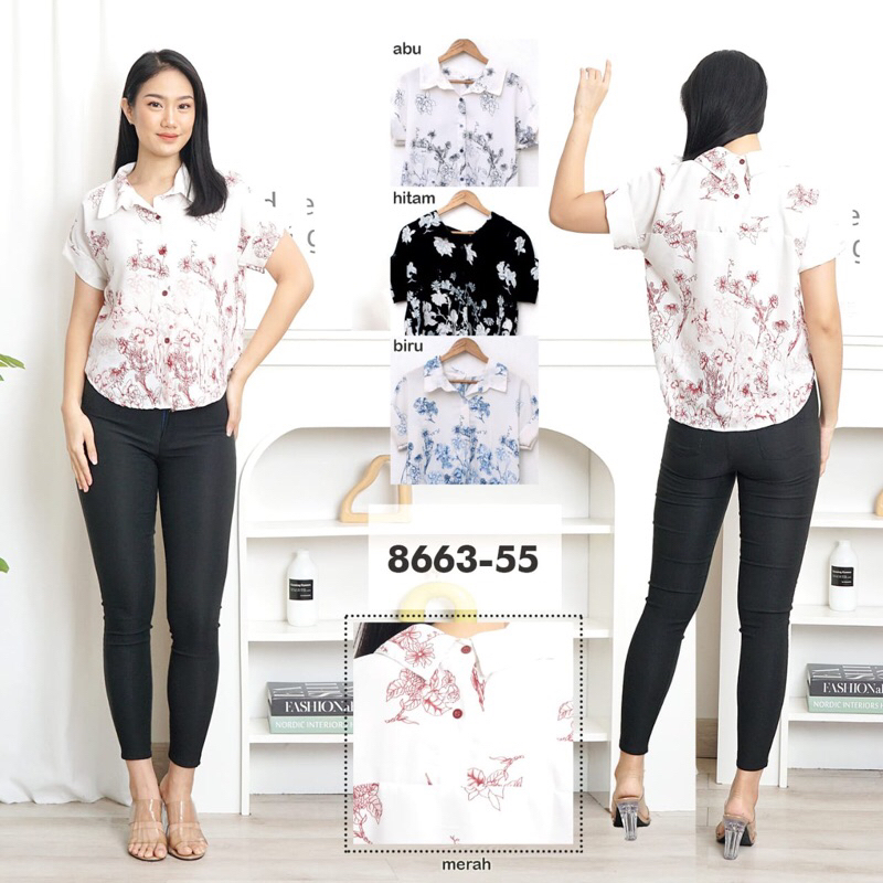 Hem bunga kamboja kancing aktif