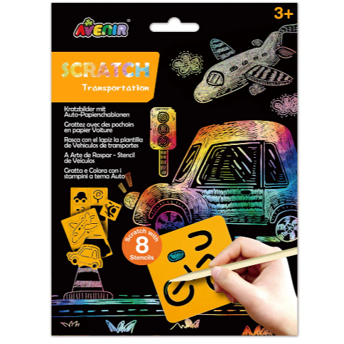 AVENIR SCRATCH WITH STENCIL