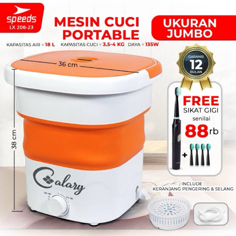 MESIN CUCI PORTABLE LIPAT FOLDING MACHINE MINI