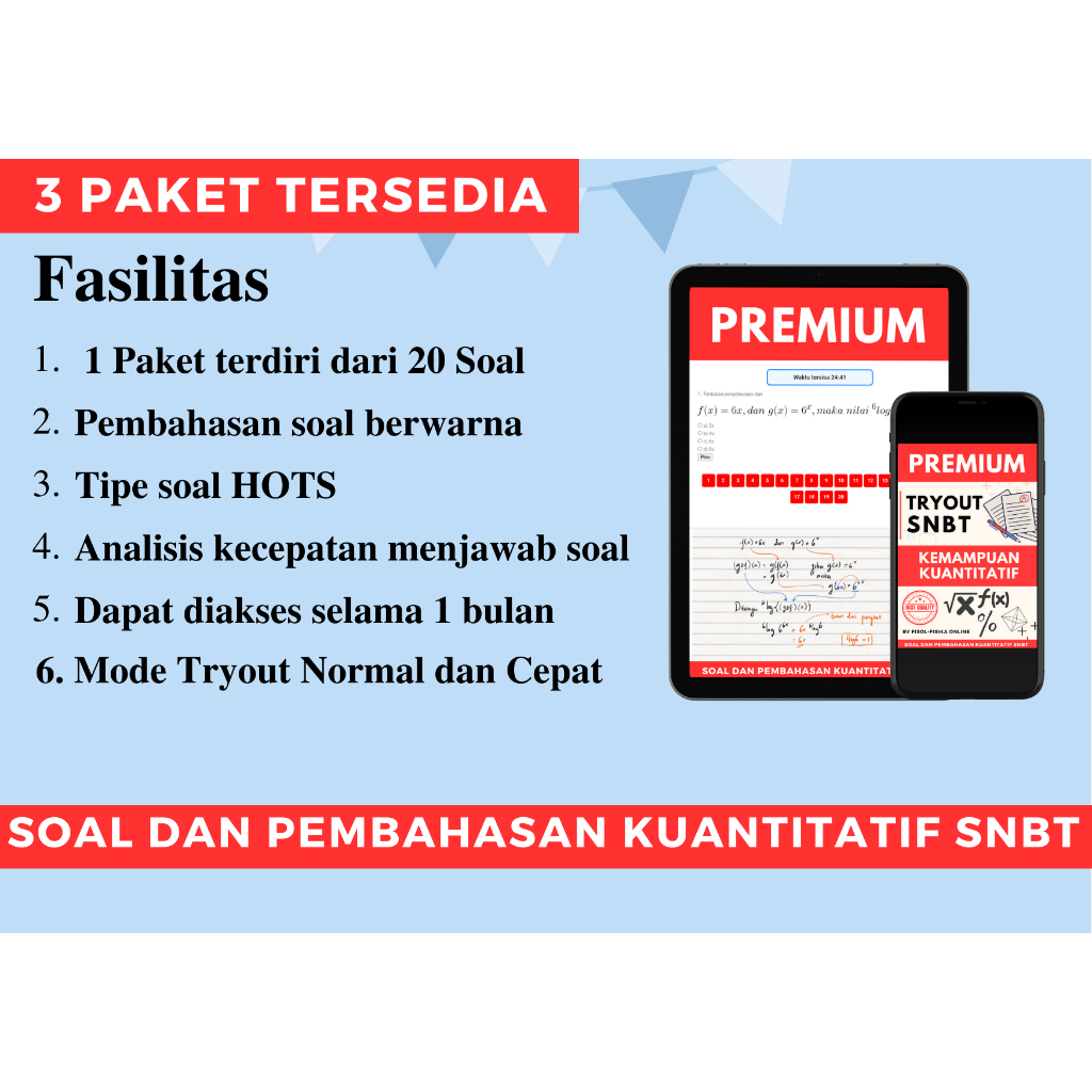 Try Out Kuantitatif UTBK SNBT