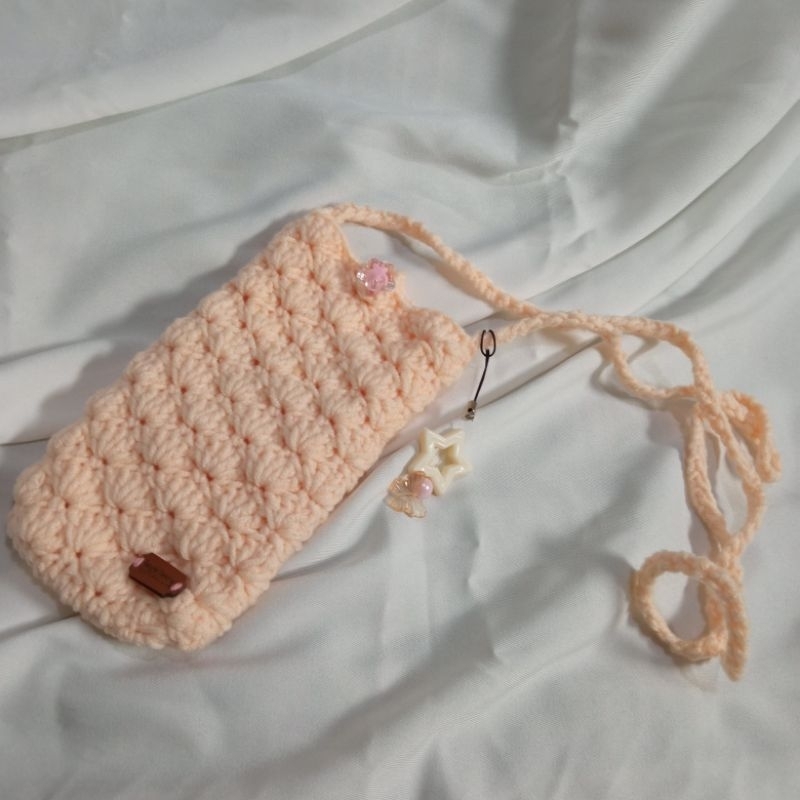 SHELL phone bag crochet