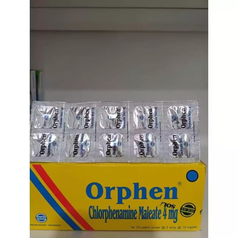 Orphen 4mg @1 strip 10 tablet