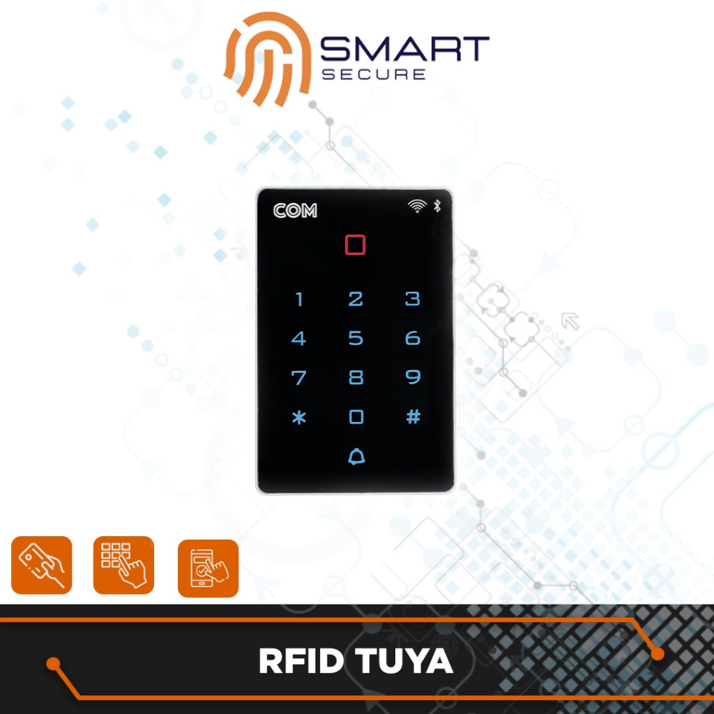 SMART SECURE RFID Wifi Touch Screen Standalone Access Controller With Tuya App