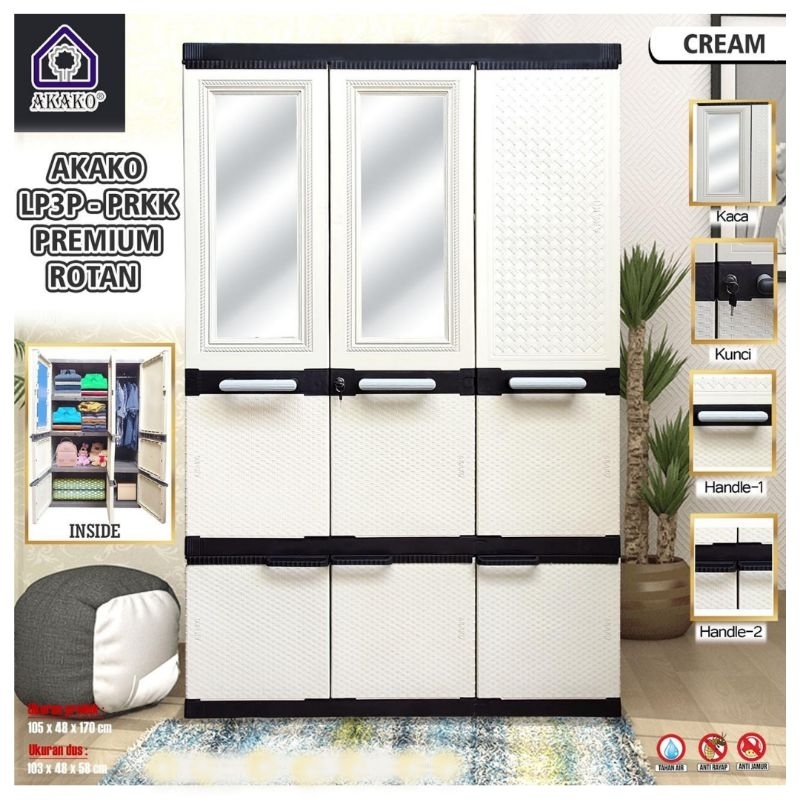 LEMARI PREMIUM 3 PINTU