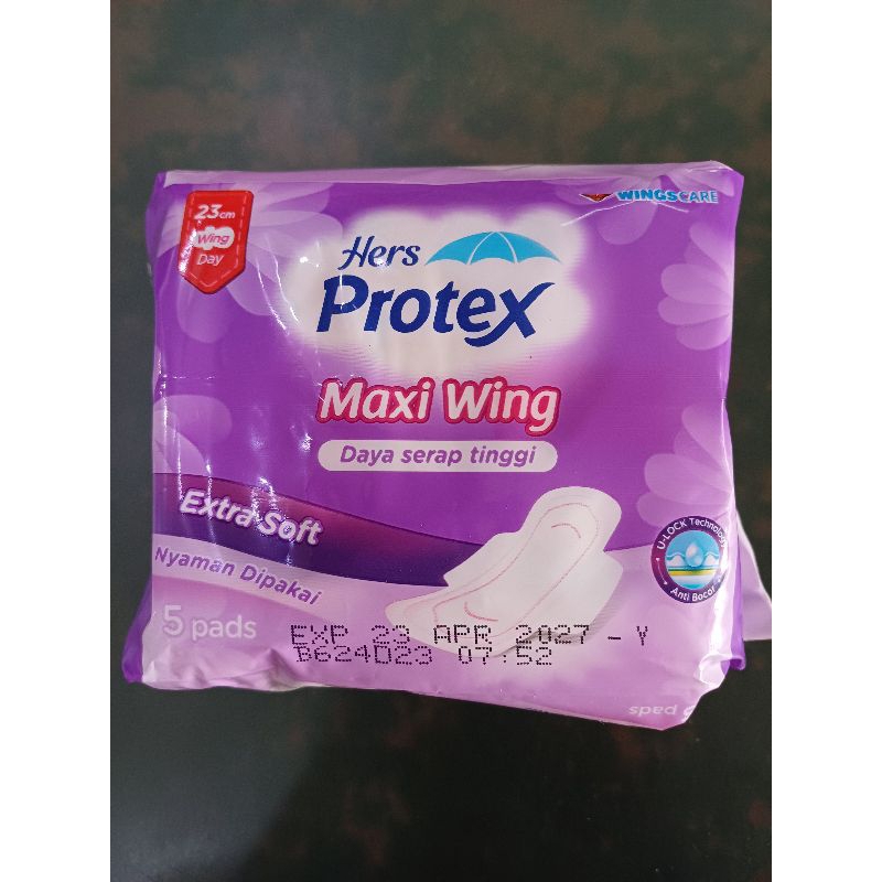 Hers Protex Maxi Wing 23cm UNGU