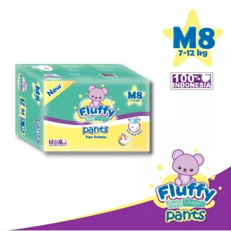 fluffy diapers pants M  8
