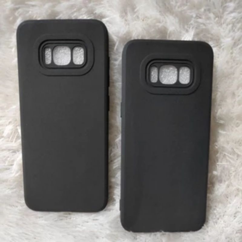 Case Pro Camera Samsung S8 Camera Protection Soft Case HITAM