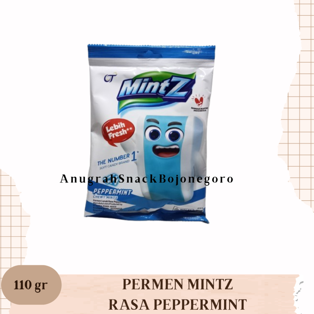 Permen MintZ Rasa Peppermint 110gr