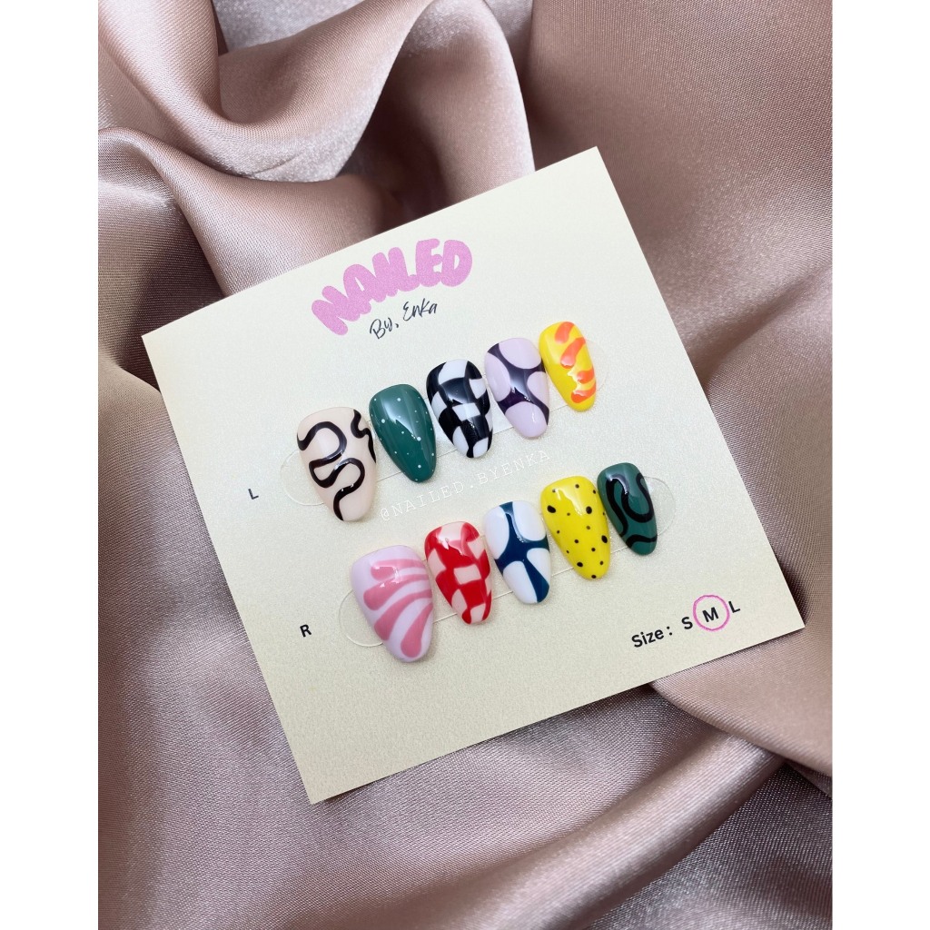 Nail Pressed On + Tool Kit + Custom Size