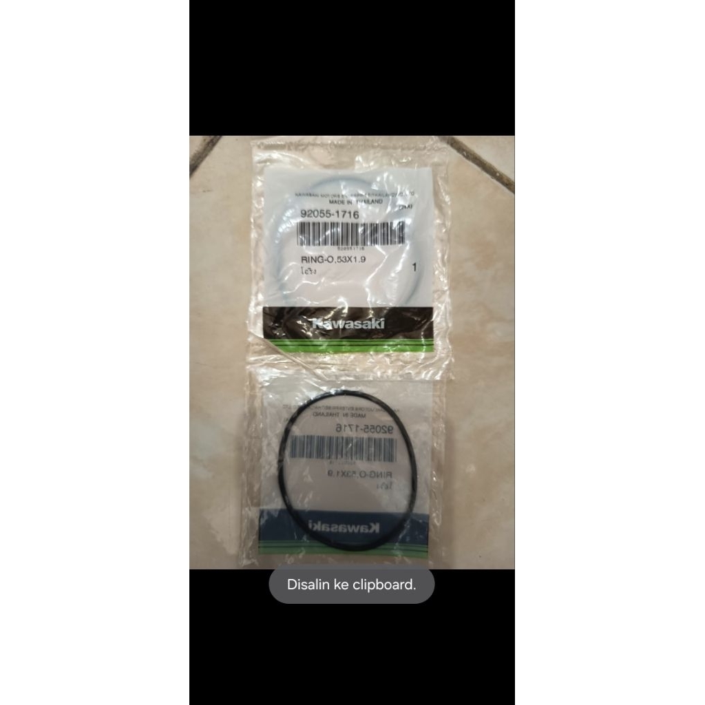 Oring filter kawasaki w175