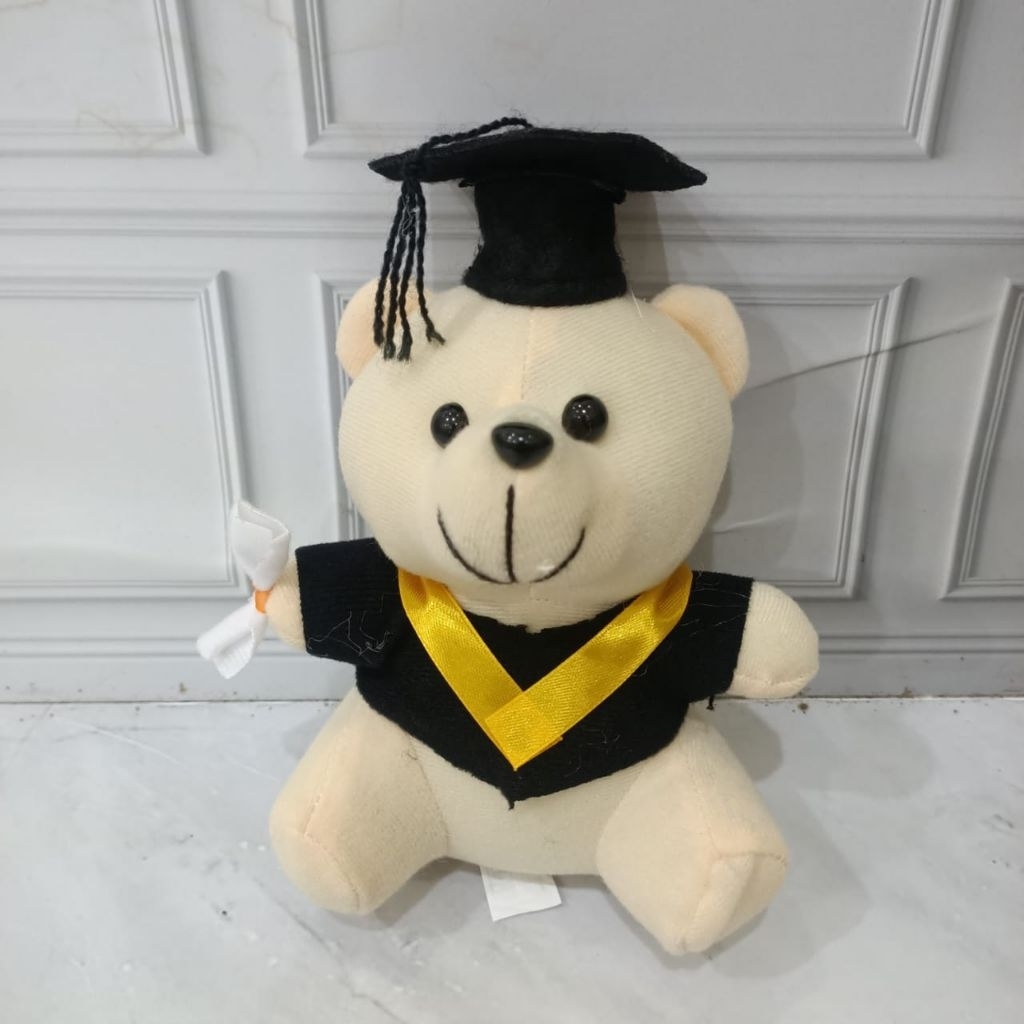 Boneka buket teddy bear wisuda 16cm