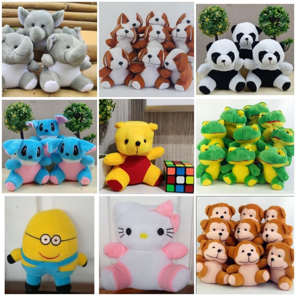 boneka mini 15cm krakter gajah