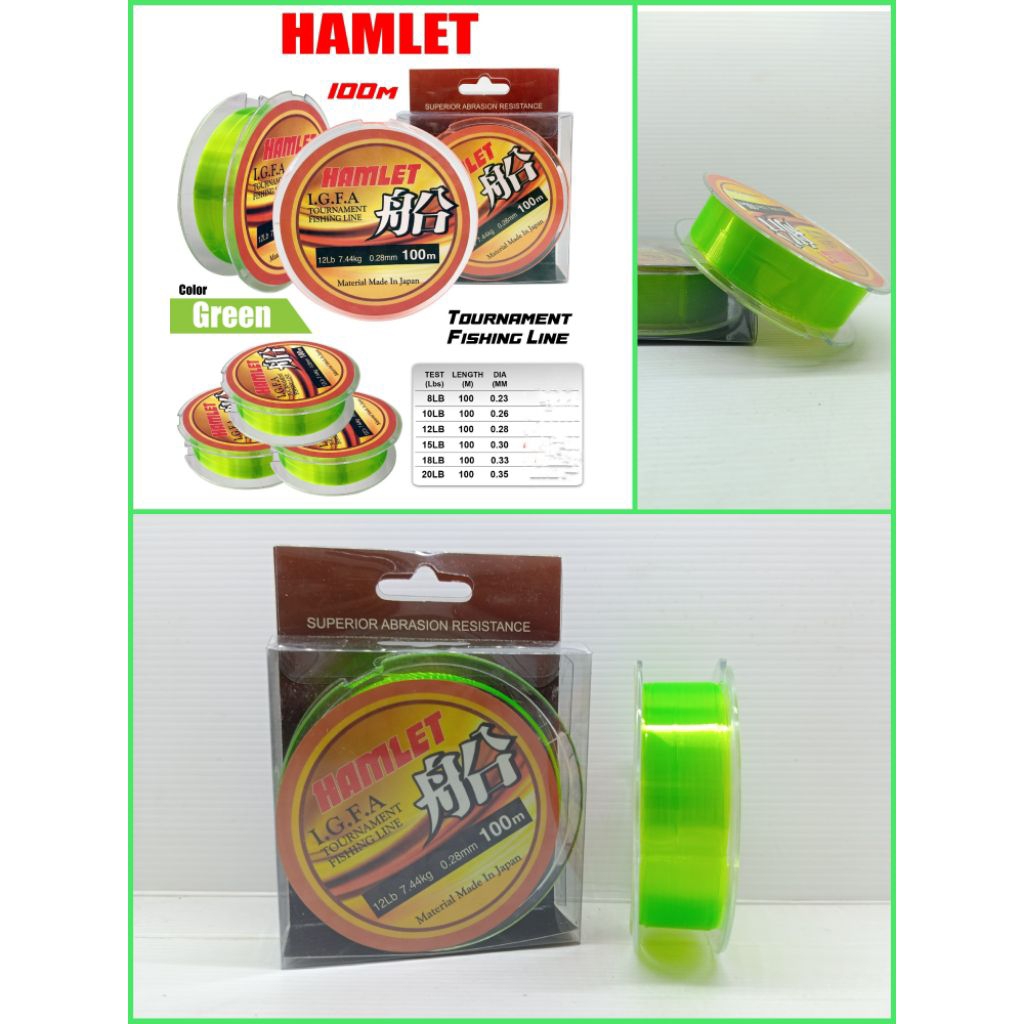 Senar Hamlet 100m Green