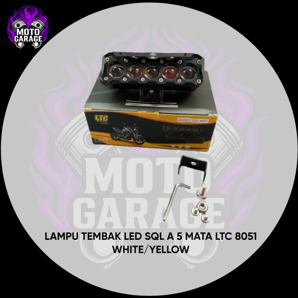 LAMPU TEMBAK LED SQL A 8051 WHITE/YELLOW