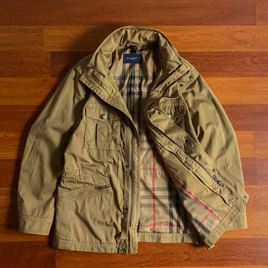 Berry vtg parka jacket ( L ) pria