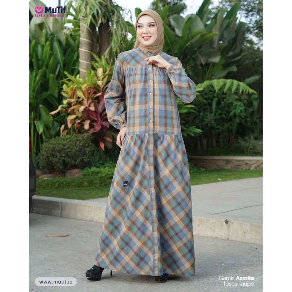 Gamis Mutif Asmita Tosca Taupe