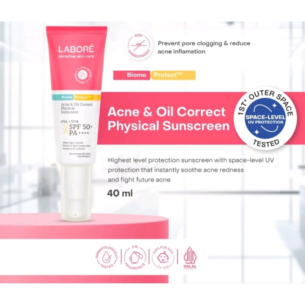 LABORE Physical Sunscreen SPF50+ 10ml & 40ml