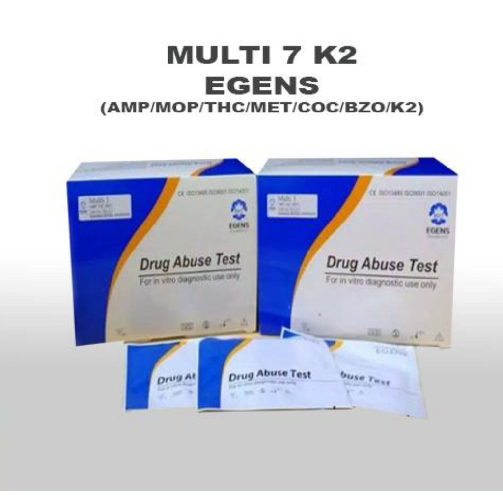 Drug Abuse Test Multi 7 Parameter K2 Merek Egens