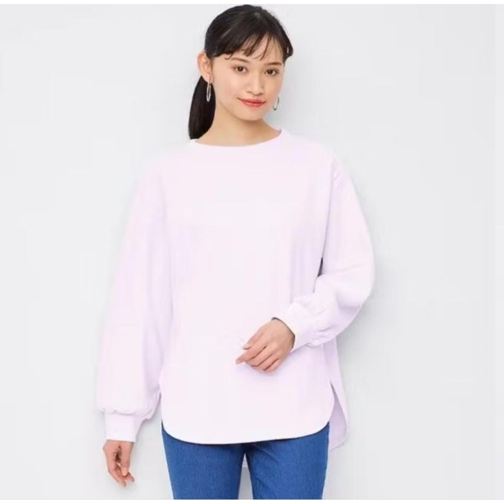 GU double face back zip tunic