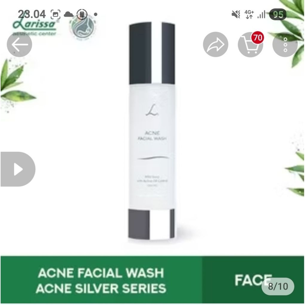 FACIAL WASH SILVER SERIES ACNE LARISSA