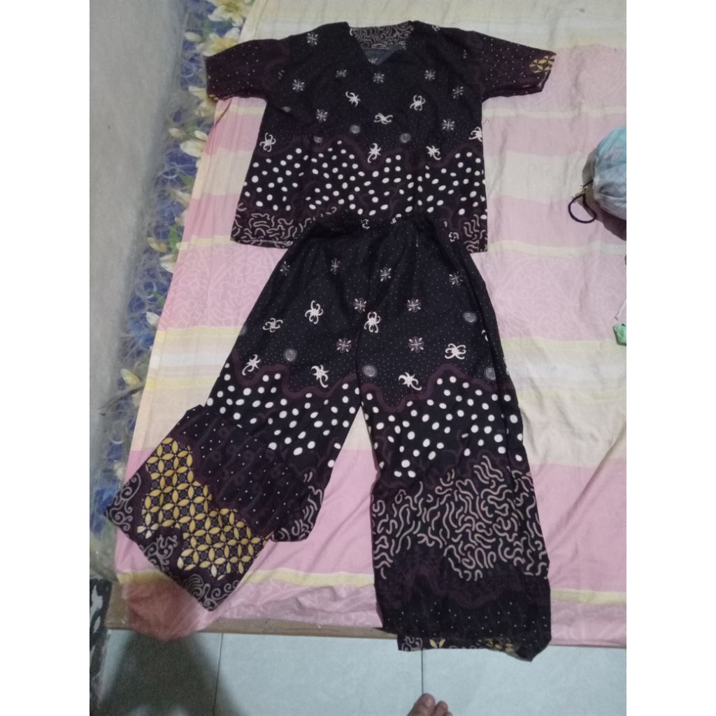 one set batik size kecil non strech new