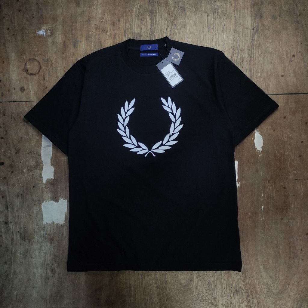 KAOS OVERSIZE FR3D P3RRY LOGO BASIC FRONT BASIC CIRCLE  PRINTED BLACK TEES BESTSELLER