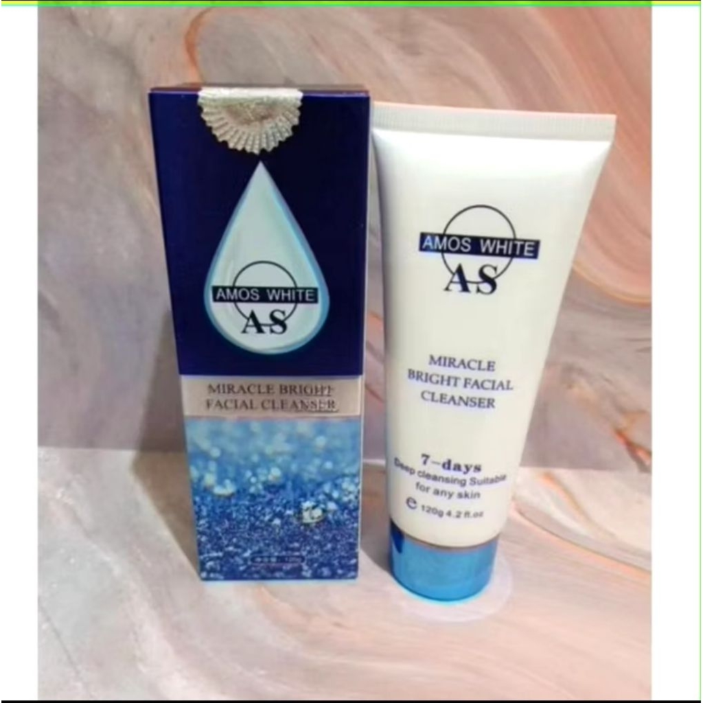Facial cleanser AMOS white