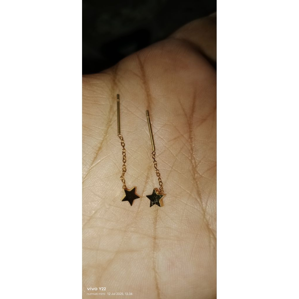 anting bintang titanium