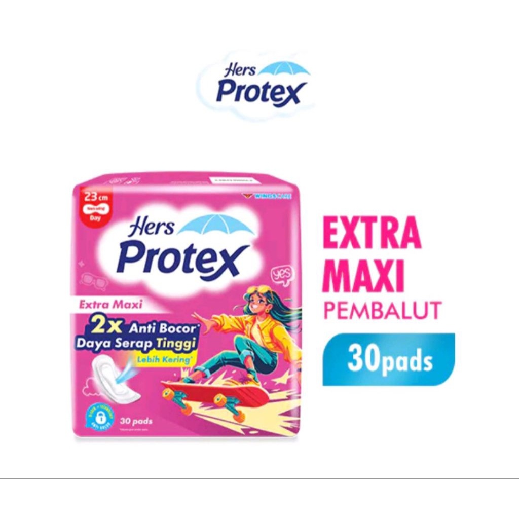 protex 30pads protex extra maxy pink non wing